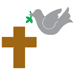 Zip'eSlim Die - Peace Dove & Cross